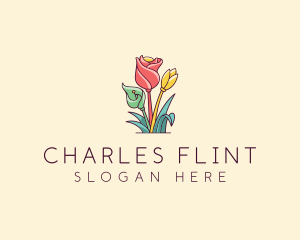 Bouquet Flower Floristry logo design