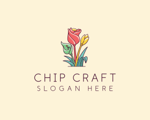 Bouquet Flower Floristry logo design