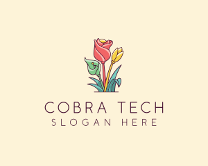 Bouquet Flower Floristry logo design