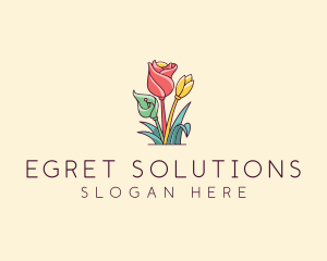 Bouquet Flower Floristry logo design