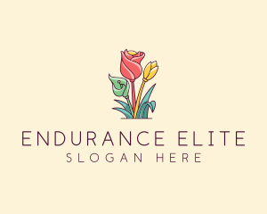 Bouquet Flower Floristry logo design