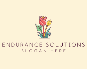 Bouquet Flower Floristry logo design