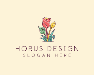 Bouquet Flower Floristry logo design