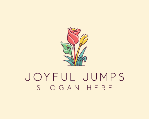 Bouquet Flower Floristry logo design