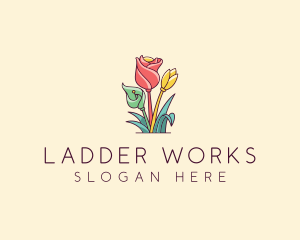 Bouquet Flower Floristry logo design