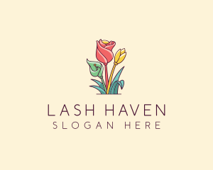 Bouquet Flower Floristry logo design