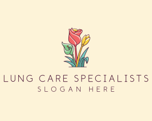 Bouquet Flower Floristry logo design