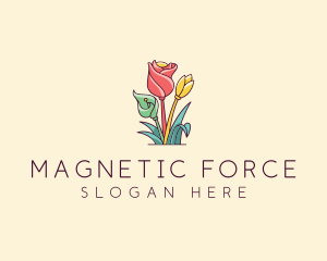 Bouquet Flower Floristry logo design