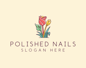 Bouquet Flower Floristry logo design