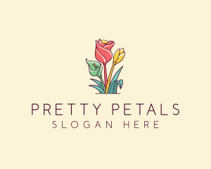 Bouquet Flower Floristry logo design