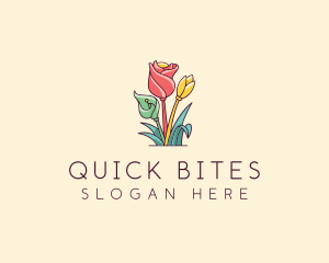 Bouquet Flower Floristry logo design