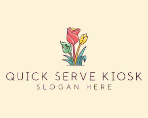 Bouquet Flower Floristry logo design