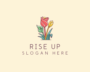 Bouquet Flower Floristry logo design