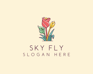 Bouquet Flower Floristry logo design