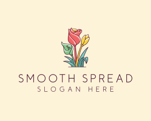 Bouquet Flower Floristry logo design