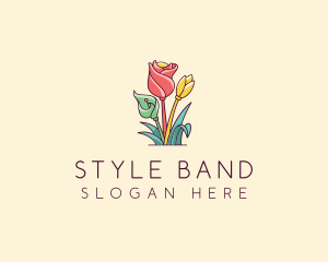 Bouquet Flower Floristry logo design