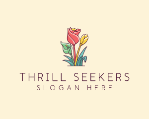 Bouquet Flower Floristry logo design