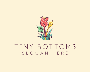 Bouquet Flower Floristry logo design