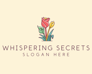 Bouquet Flower Floristry logo design