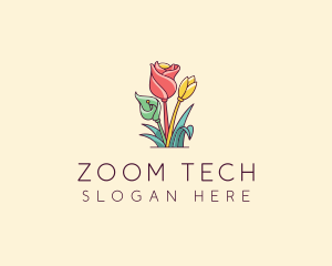 Bouquet Flower Floristry logo design