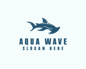 Oceanic - Ocean Hammer Head Shark logo design