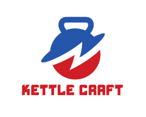 Kettle - Thunder Kettle Bell logo design