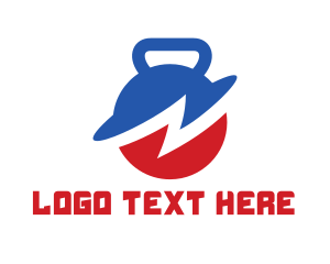 Thunder Kettle Bell logo design