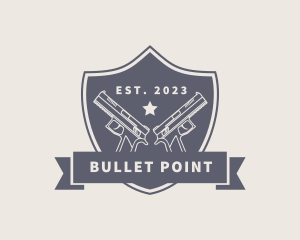 Gun - Gun Shield Weapon logo design