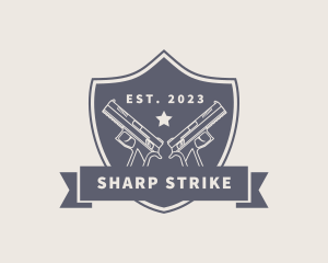 Weapon - Gun Shield Weapon logo design