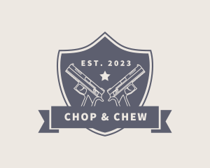 Gun - Gun Shield Weapon logo design