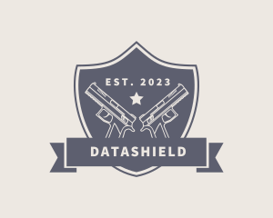 Gun Shield Weapon logo design