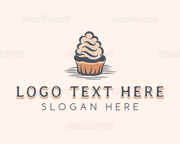 Sweet Muffin Cupcake Logo