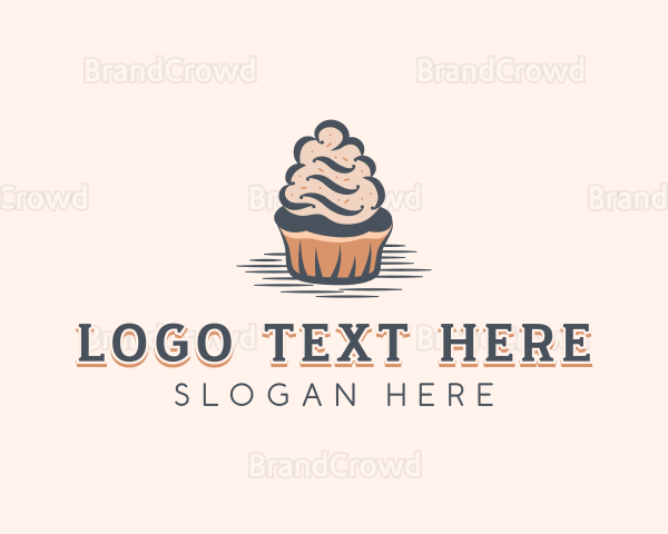 Sweet Muffin Cupcake Logo