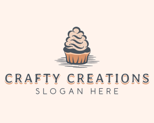 Homemade - Sweet Muffin Cupcake logo design
