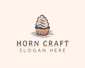 Sweet Muffin Cupcake logo design