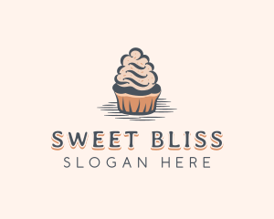 Sweet Muffin Cupcake logo design