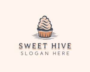 Sweet Muffin Cupcake logo design