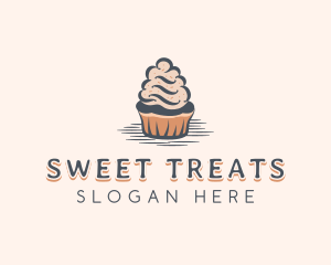 Sweet Muffin Cupcake logo design