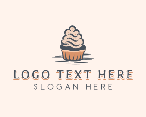 Bakeshop - Sweet Muffin Cupcake logo design