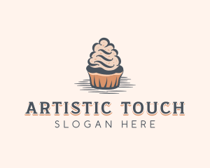 Sweet Muffin Cupcake logo design