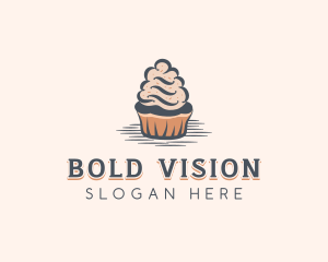 Sweet Muffin Cupcake logo design