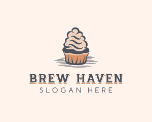 Sweet Muffin Cupcake logo design