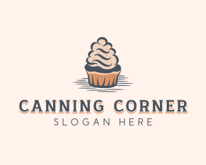 Sweet Muffin Cupcake logo design