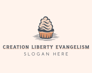 Sweet Muffin Cupcake logo design