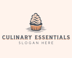 Sweet Muffin Cupcake logo design