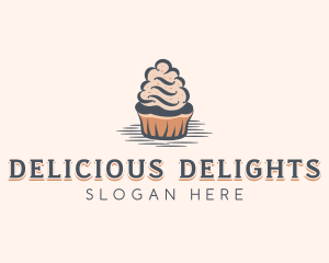 Sweet Muffin Cupcake logo design