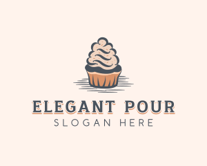 Sweet Muffin Cupcake logo design