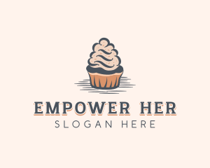 Sweet Muffin Cupcake logo design