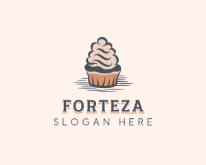 Sweet Muffin Cupcake logo design