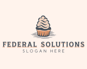 Sweet Muffin Cupcake logo design